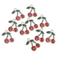thumbnail image 2 of 10 Piezas Colgantes de Abalorios Soledad Cereza para Suministros para Hacer Collares Y Pulseras, 2 of 10
