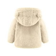 thumbnail image 4 of Odeerbi Toddler Winter Coat Kids Boys Girls Outerwear Jackets Fleece Jackets Fleece Hoody Jackets Zip Up Coat Jacket Sweatshirt Khaki, 4 of 7
