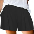 thumbnail image 1 of Ausyst Summer Clearance! Shorts for Women Solid Color Casual Summer High Waist Shorts Gym Shorts, 1 of 7
