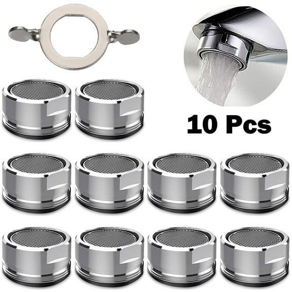 10Pcs Kitchen Faucet Aerator Filter Nozzle Water Saving Faucet Anti-Splash Bubbler Sink Tap Replaceable Filter Nozzle M24