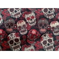thumbnail image 4 of oneOone Cotton Poplin Red Fabric Floral & Skull Diy Clothing Quilting Fabric Print Fabric By Yard 42 Inch Wide, 4 of 4