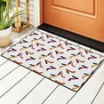 thumbnail image 2 of Bathroom Rug Non-Slip Mat, Super Soft Absorbent Bath Mat - Hipster Heels Print Flannel Non-Slip Floor Mat, 36"x24", 2 of 8