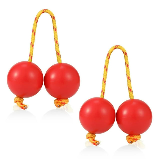Visland 2 Pair Asalato Rhythmic Ball Hand Percussion Instruments Rattle Asalato Shaker for Adults And Teenagers