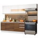 thumbnail image 1 of Cocina Integral Completa 280cm Marcela Madesa 03 - Blanco/Marrón, 1 of 8