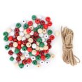 thumbnail image 2 of Cuentas de madera a granel, 200 piezas DIY Navidad cuentas de madera para decoración cuentas de borlas de madera grado profesional, 2 of 9