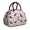 Boston Terrier and, variant on Dog Paw Print Rainbow Chevron Pattern Insulated Lunch Bag,Leakproof Large Capacity Lunch Box for Work,Picnic or Travel,11.4 X 6.7 X 8.3 Inches