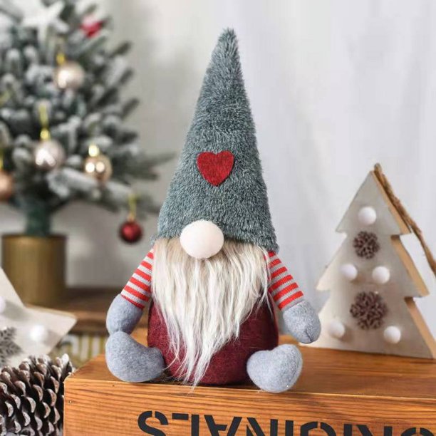 Muñeco navideño sin rostro, nuevo muñeco elfo anciano sin rostro ...