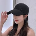 thumbnail image 3 of Baseball Hat Adjustable Extended Brim M Letter Decoration Sun Protection Sports Hat Summer Sports Supply, 3 of 7
