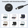 thumbnail image 2 of CoolStuff 5V 2A 10W AC to DC Power Adapter, 5.5x2.1mm DC Barrel Connector, 100-240V Universal Power Supply for 5V Vinyl Record Players & Small Electronics, 4.9Ft Cord, 2 of 7