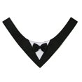 thumbnail image 2 of Nvzi Bandana para perro (1 unidad), ligera, de secado rápido, de mezcla de poliéster, con diseño triangular, ajustable, ideal para perros medianos y grandes, cachorros y mascotas, regalo, XS, negro, 2 of 3
