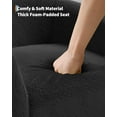 thumbnail image 3 of Fauteuil Tonneau d'Appoint, Fauteuil Tonneau Rembourré, Fauteuil Club Rond Doux, avec Coussin Doux et Dossier en U, pour Salon, Chambre, Réception de Bureau, 3 of 7