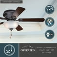 thumbnail image 3 of F0059-Vaxcel-Expo 2-Light Ceiling Fan in Traditional Style 12.5 Inches Tall and 42 Inches Wide, 3 of 7