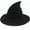 Black, variant on Halloween Witch Hat for Women Wide Brim Foldable Halloween Wool Hats for Party Cosplay Costume Accessory