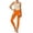 Orange, variant on Women's Leggings Football Graphic Print 4-Way Stretch Active Workout Pants for Running Casual