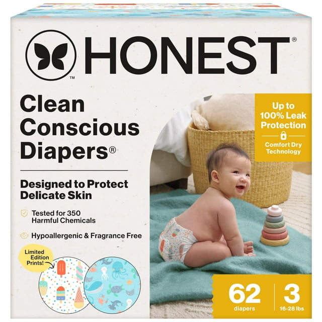 Pañales The Honest Company Clean Conscious talla 3 (7-13 kg)
