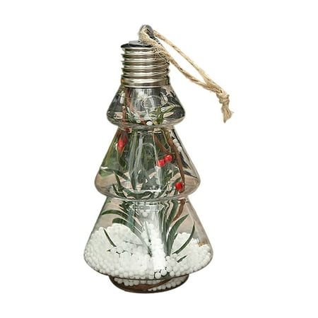 

Home Decor Transparent Led Interior Christmas Tree Shape Creative Christmas Pendant Pet Foam