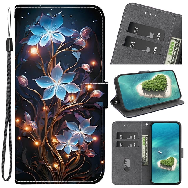 Wallet Flip Kickstand Card Holder Case for Samsung Galaxy F04 F54 F15 F23 F16 J4 J6 Plus J2 Core Protective Cover