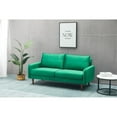 thumbnail image 4 of Kingway Furniture Hambrok Velvet Living Room Sofa in Green, 4 of 7