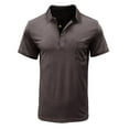 thumbnail image 1 of Besolor Men's Short Sleeve Golf Shirts Casual Button up Athletic Work Business Collared Lightweight Tops Blouse, 1 of 3