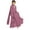 Hot Pink, variant on Otqutp Kids Abayas Dress for Girls Chiffon Layered Muslim Dresses Pleated Elegant Long Skirt Kaftan Prayer 𝗜slamic Maxi Dress