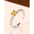 thumbnail image 4 of 1pc Luxurious Classic Style S925 Sterling Silver Handmade Square Gemstone Inlay Ring, Highlighting The Classic Charm, Jewelry, Suitable For Women's Daily Wear, Party Wear, Anniversary Wear, 4 of 5