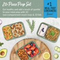 thumbnail image 2 of Snack Containers Bentgo Prep 2-Compartment 10 Trays & 10 Lids, 2 of 8
