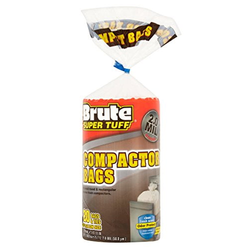 Sacs pour Compacteur Brute Super Tough 2,0 Mil - 20 Unités