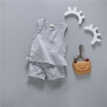 thumbnail image 2 of Odeerbi Toddler Two-piece Set Boys Summer Outfits Tank Tops Kids Bear Pendant Sleeveless Vest Shorts Baby 2025 Casual Clothes Set Gray, 2 of 4