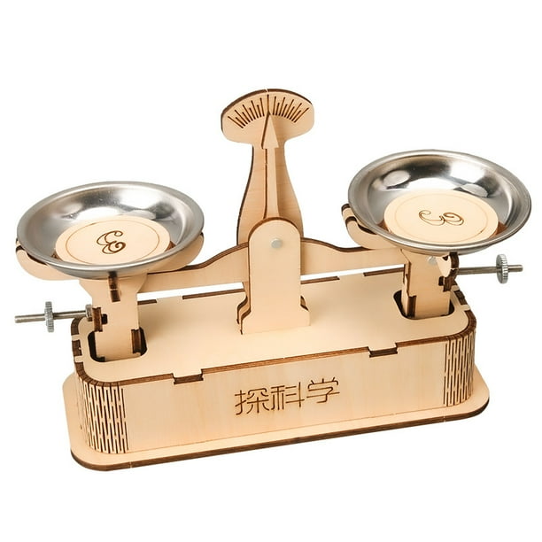 Balance Scale Science Kits de madera, bricolaje, educación STEM para niños