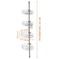 thumbnail image 4 of KFFKFF Tension Rod Shower Caddy, Adjustable from 56" to 114", Versatile Shower Tension Rod with Durable Load-Supporting Tray, Resistant to Rust, Simple Installation, Suitable for Bathrooms, 4 of 9