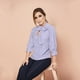 thumbnail image 1 of 977-17 Blusa Para Dama Mujer En Color Lavanda Elaborada De Poliester/Viscosa. Cklass 977-17, 1 of 2