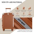 thumbnail image 4 of Joyway Valise Cabine Extensible Rigide 20 Pouces Bagage Cabine Port USB Porte-Gobelet Cadenas TSA Valise, 4 of 7