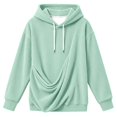 thumbnail image 5 of Y-Sunset Pouch Hoodie for Men, Oversized Dog Pouch Sweatshirts, Pet Carrier Pullover Animal Holder Long Sleeve Tops for Fall Winter Daily Wear, Vacation, Travel, 5 of 5