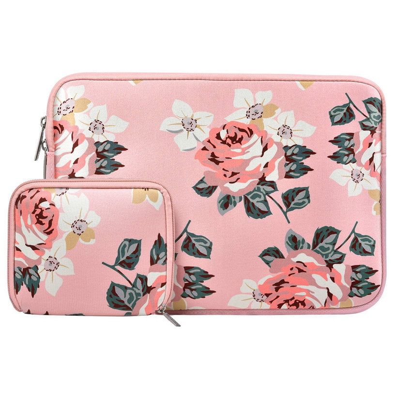 Cherry Spring Flower Pattern Neoprene Sleeve Pouch Case Bag for 11.6 Inch Laptop Computer Designed to Fit Any Laptop/Notebook/ultrabook/MacBook with Display Size 11.6 Inches