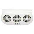 thumbnail image 1 of HLONKCar Window Exhaust Fan Usb Car Air Vent Fan Electric Car Window Fan With Three Air Outlet Vehicle Radiator Vent With Usb For All Cars White, 1 of 8