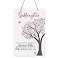 thumbnail image 3 of LifeSong Milestones Baptism Christening Modern Rope Tree Sign for Son Daughter Godchild Godson Goddaughter Child First Holy Communion Gift Mother Father Godparents 8”x 12" (May You Feel As Close), 3 of 4