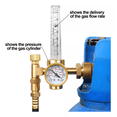 thumbnail image 3 of "Regulador Con Flujómetro Para Co2 Y Gas Argón 3500 Psi Color Dorado ", 3 of 5