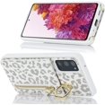 thumbnail image 4 of Samsung Galaxy S20 5G Phone Case for Women with Card Holder,Samsung S20 Case Wallet Crossbody Lanyard with Strap,Credit Card Slots Kickstand Case with Ring Holder,6.2 Inch,White Leopard, 4 of 15