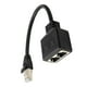 thumbnail image 2 of Adaptador divisor , conector de enchufe de puerto hembra para portátil , Hugo  Divisor Ethernet, 2 of 6