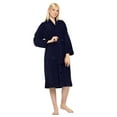 thumbnail image 3 of Turquaz Linen 100% Turkish Cotton Kimono Womens Robe Mens Bathrobe (OS), 3 of 5