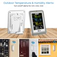 thumbnail image 3 of Weather Stations Indoor Outdoor Thermometer Wireless, 4.5 Inch Display Digital Hygrometer Thermometer Temperature Humidity Monitor with 330ft Range S, 3 of 6