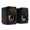 thumbnail image 1 of X2 Computer Speakers USB Powered 3Wx2 Bass Speakers with RGB Light for PC, 1 of 9