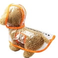 thumbnail image 2 of Flmtop Imperméable Manteau de Pluie pour Chien Chiot Veste Extérieure avec Capuche Transparente Orange, 2 of 9