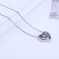 thumbnail image 4 of Collar de urna en forma de corazón, joyería conmemorativa con colgante para mascota, 4 of 5