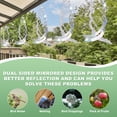thumbnail image 5 of Uxcell 6-Pack Bird Repellent Spiral Reflectors, 17.8" Plastic Hanging Reflective Bird Deterrent Device [Silver Tone, Dots], 5 of 6