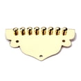thumbnail image 6 of 3 Count Golden Mandolin Tailpiece Metal Pearlescent Earth Tones, 6 of 6