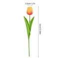 thumbnail image 3 of Hyknon Artificial Tulips Flowers, Faux Silk Flower Picks with Stems, Realistic Bendable DIY Floral Bundles, Real Touch Fade Resistan Bouquet Decor for Indoor Decor Table Centerpieces Wedding Home 13", 3 of 6