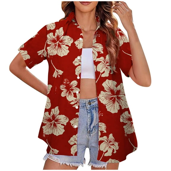 Summer Clothes Outfits Women Over 50 Everyday Womens Work Blouses for Office Plus Size Generic Blouses for Women