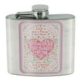 thumbnail image 1 of Spread Love Everywhere You Go Heart Stainless Steel 5oz Hip Drink Kidney Flask, 1 of 4