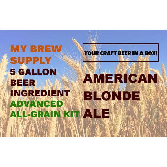 American Blonde Ale MBS 5 gal Advanced All Grain Homebrew Beer Ingredient Kit
